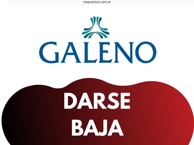 darse de baja de Galeno