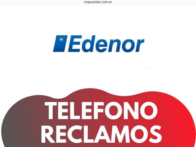 edenor telefono reclamos
