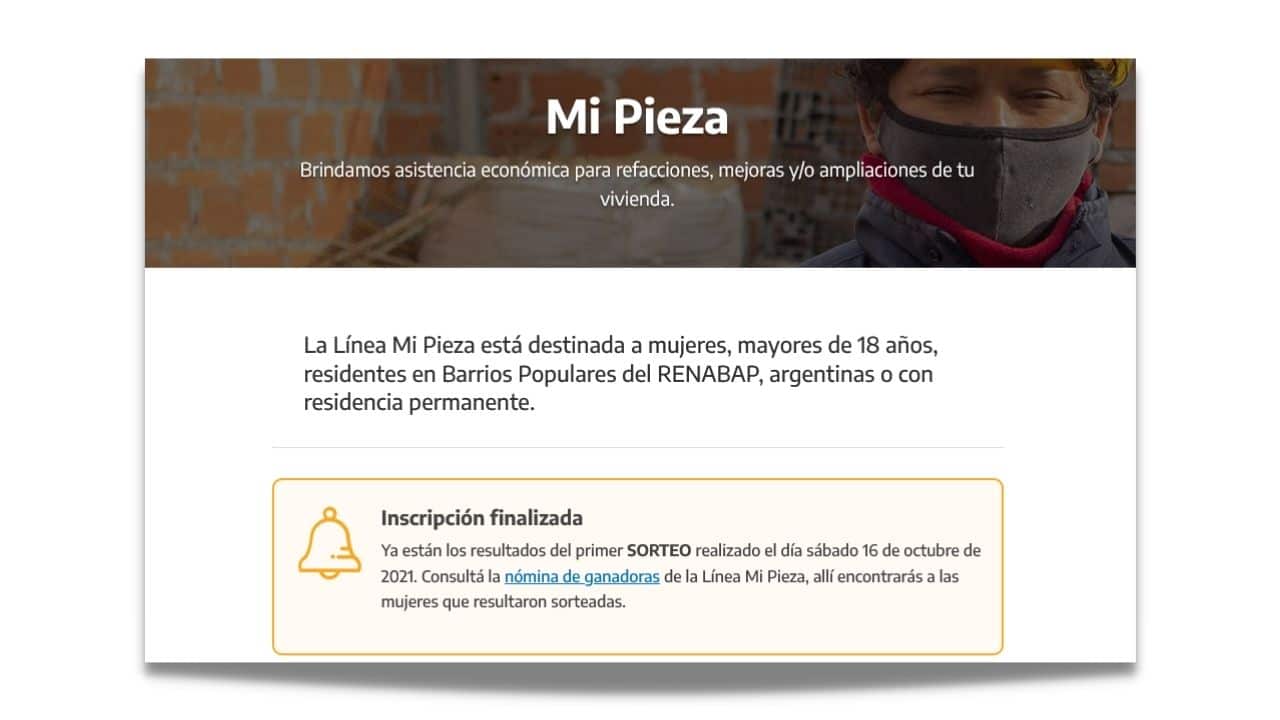 Mi Pieza ANSES Inscripción formulario