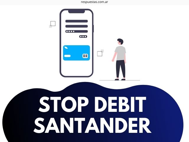 stop debit banco santander