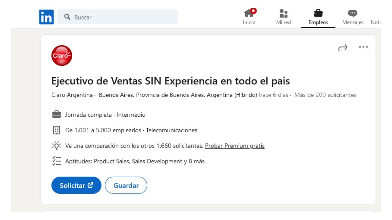 Requisitos para Trabajar en Claro