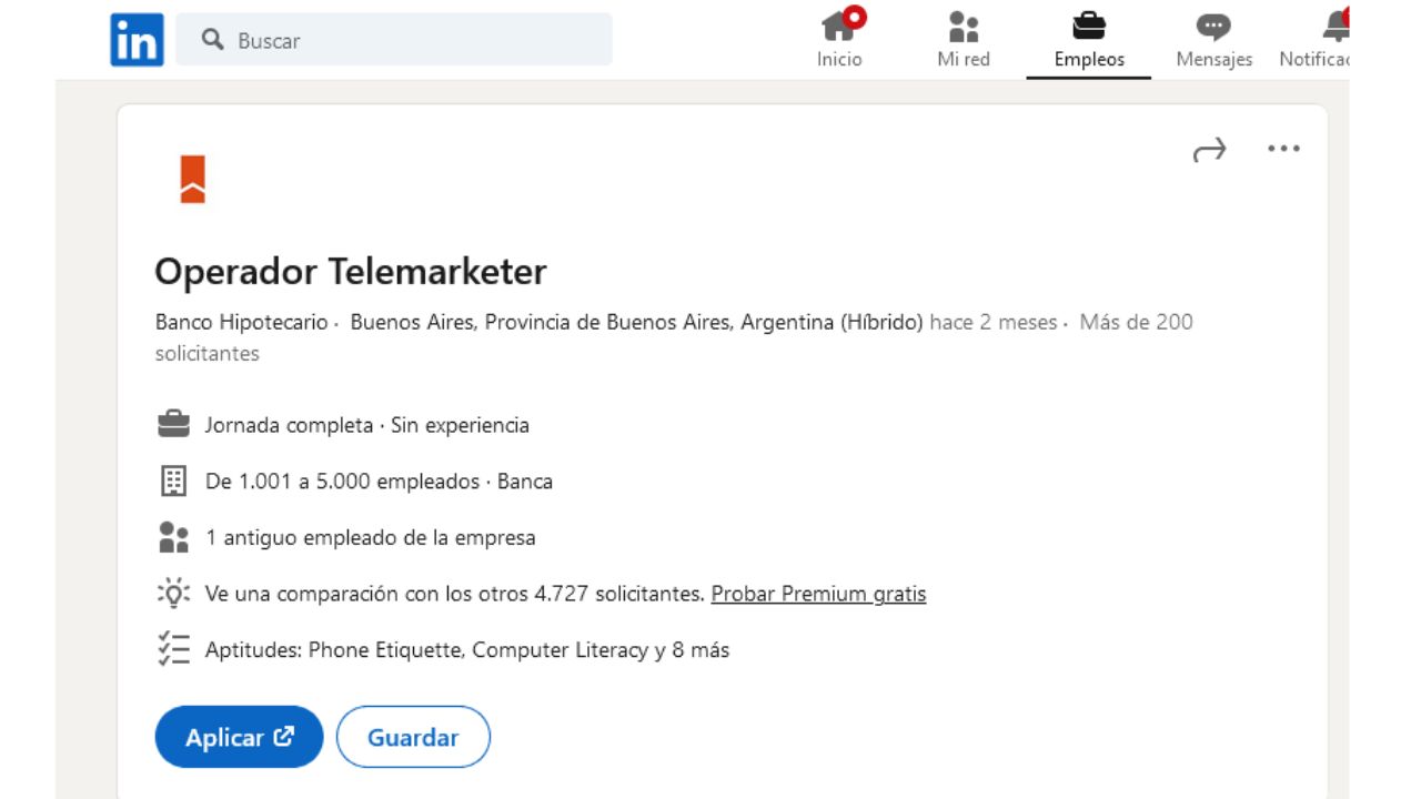 Como aplicar desde Linkedin para Banco Hipotecario
