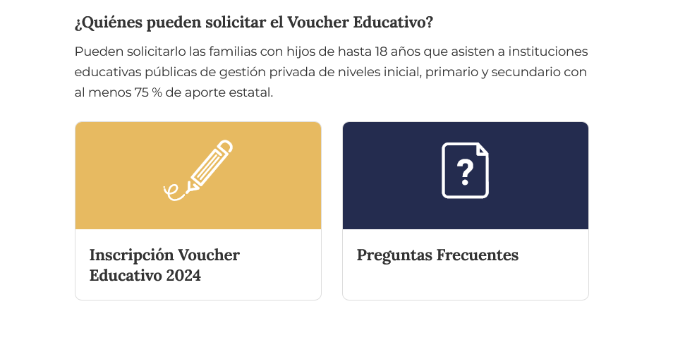 Voucher Educativo 2024 Inscripción